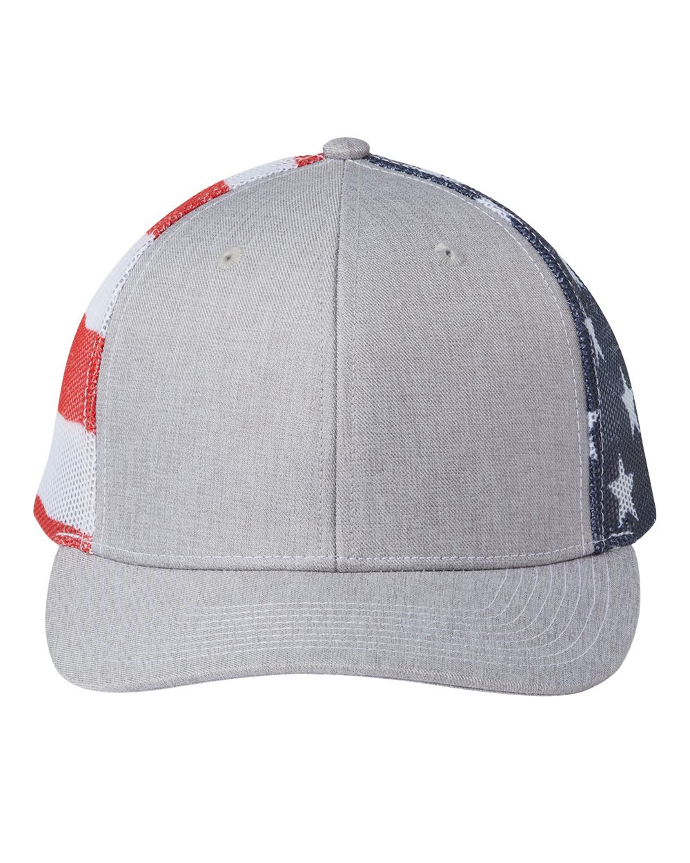 USA Stars and Stripes Hat with Custom Engraved Leather Patch - Kati