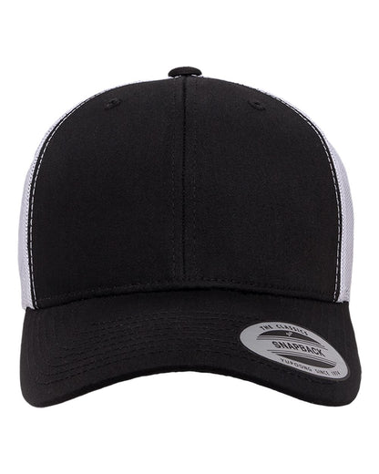 Yupoong 6606 Trucker Hat with Engraved Leather Patch