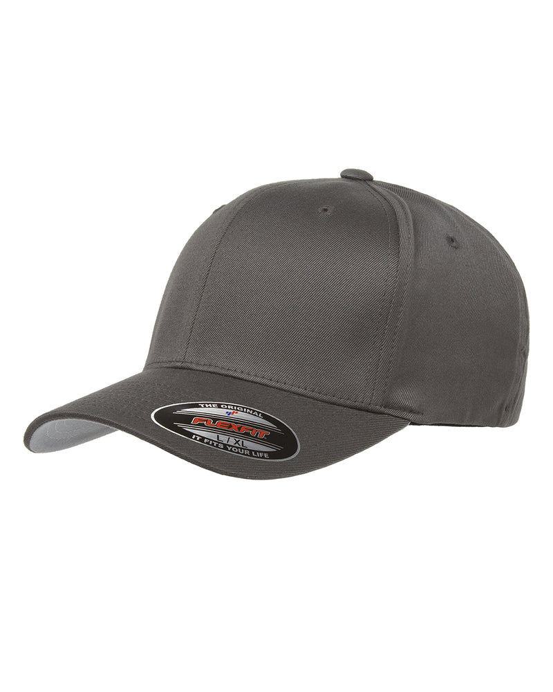 Flexfit 6277 Fitted Hat with Custom Engraved Leather Patch