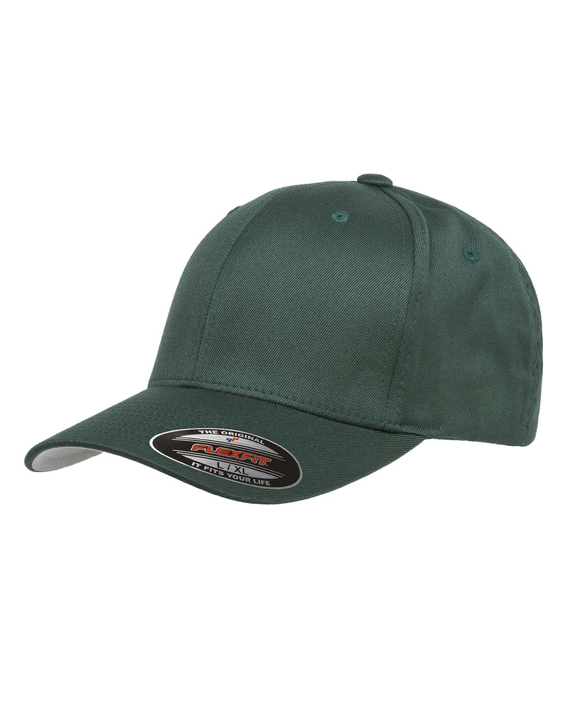 Flexfit 6277 Fitted Hat with Custom Engraved Leather Patch