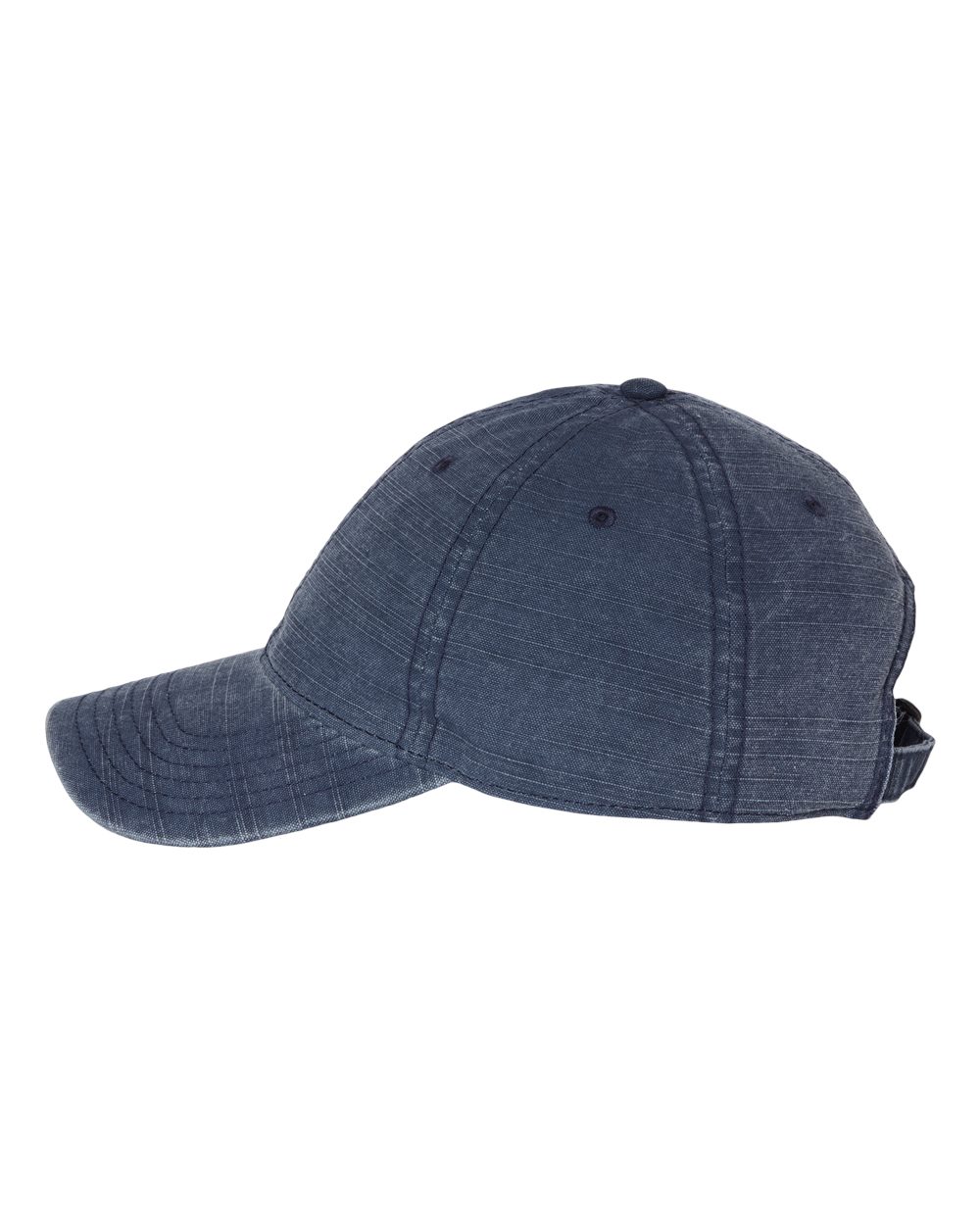 Denim Dad Hat with Custom Engraved Leather Patch - Sportsman