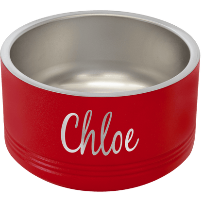 Custom Pet Bowls - Stainless Steel, Personalized Engraving