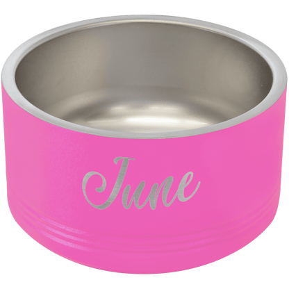 Custom Pet Bowls - Stainless Steel, Personalized Engraving