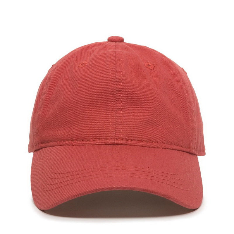 Unstructured Hat with Engraved Leather Patch - Dad Hat