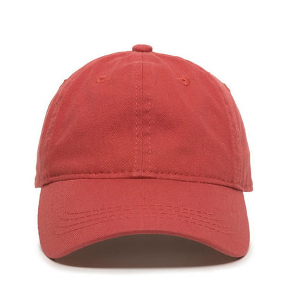 Unstructured Hat with Engraved Leather Patch - Dad Hat