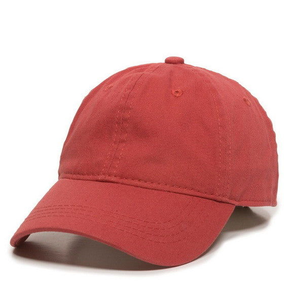 Unstructured Hat with Engraved Leather Patch - Dad Hat