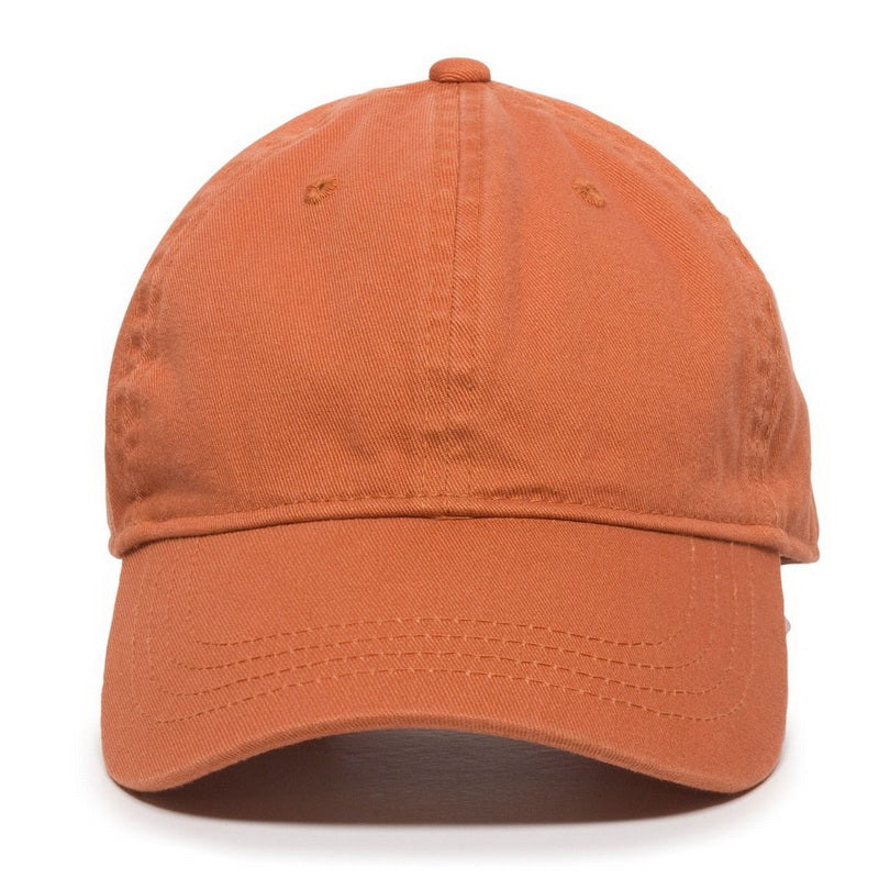 Unstructured Hat with Engraved Leather Patch - Dad Hat