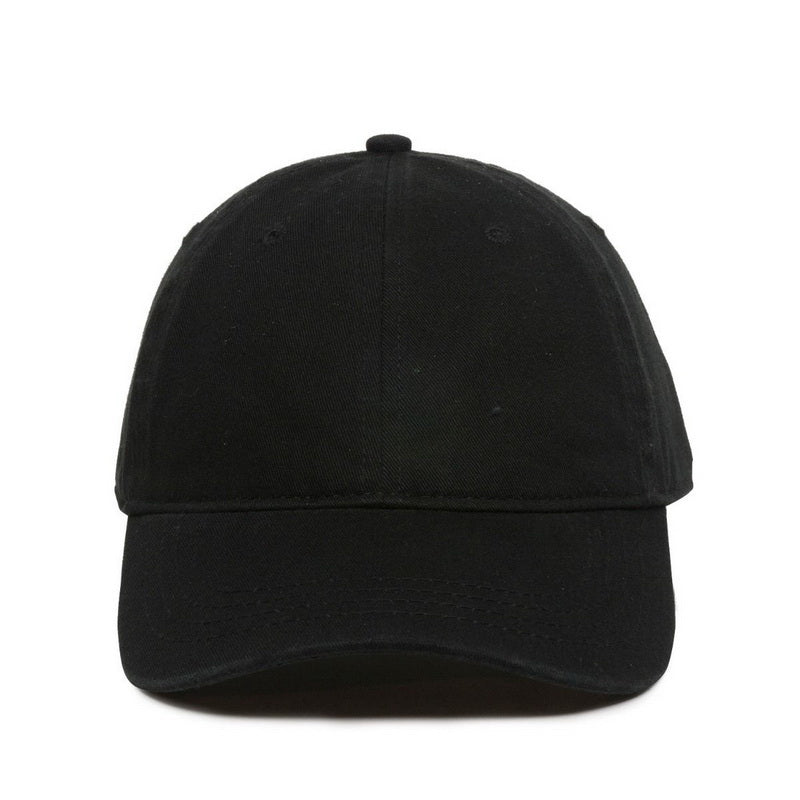 Unstructured Hat with Engraved Leather Patch - Dad Hat