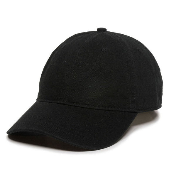 Unstructured Hat with Engraved Leather Patch - Dad Hat