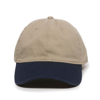 Unstructured Hat with Engraved Leather Patch - Dad Hat