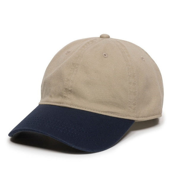 Unstructured Hat with Engraved Leather Patch - Dad Hat