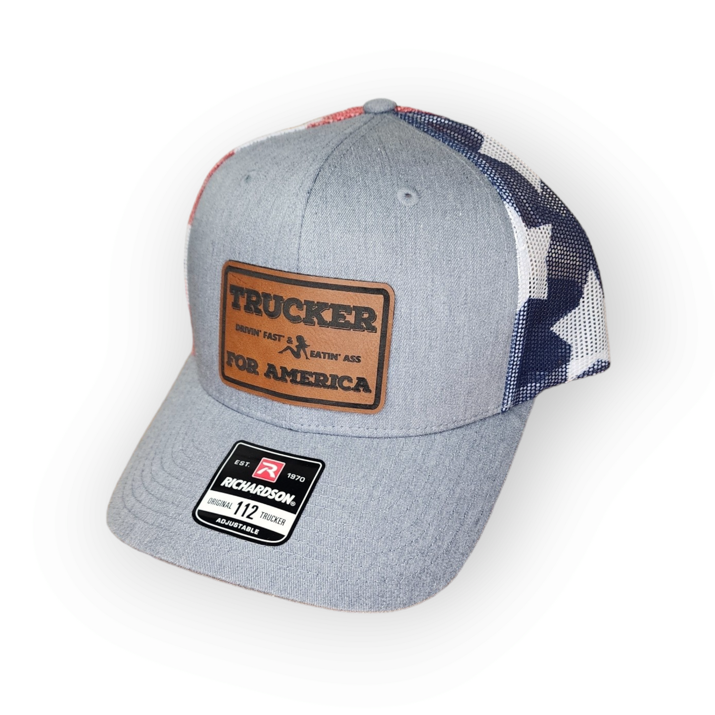 Trucker for America Hat with Engraved Patch