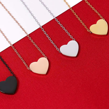 18K PVD Coated Stainless Steel Heart Necklace