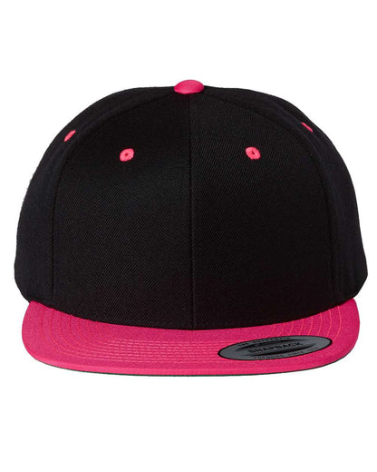 Yupoong 6089M Premium Flatbill Snapback Hat with Patch