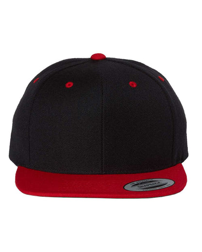 Yupoong 6089M Premium Flatbill Snapback Hat with Patch