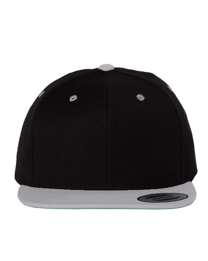 Yupoong 6089M Premium Flatbill Snapback Hat with Patch