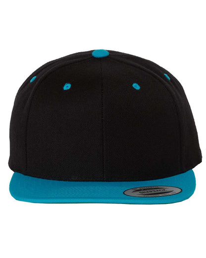 Yupoong 6089M Premium Flatbill Snapback Hat with Patch