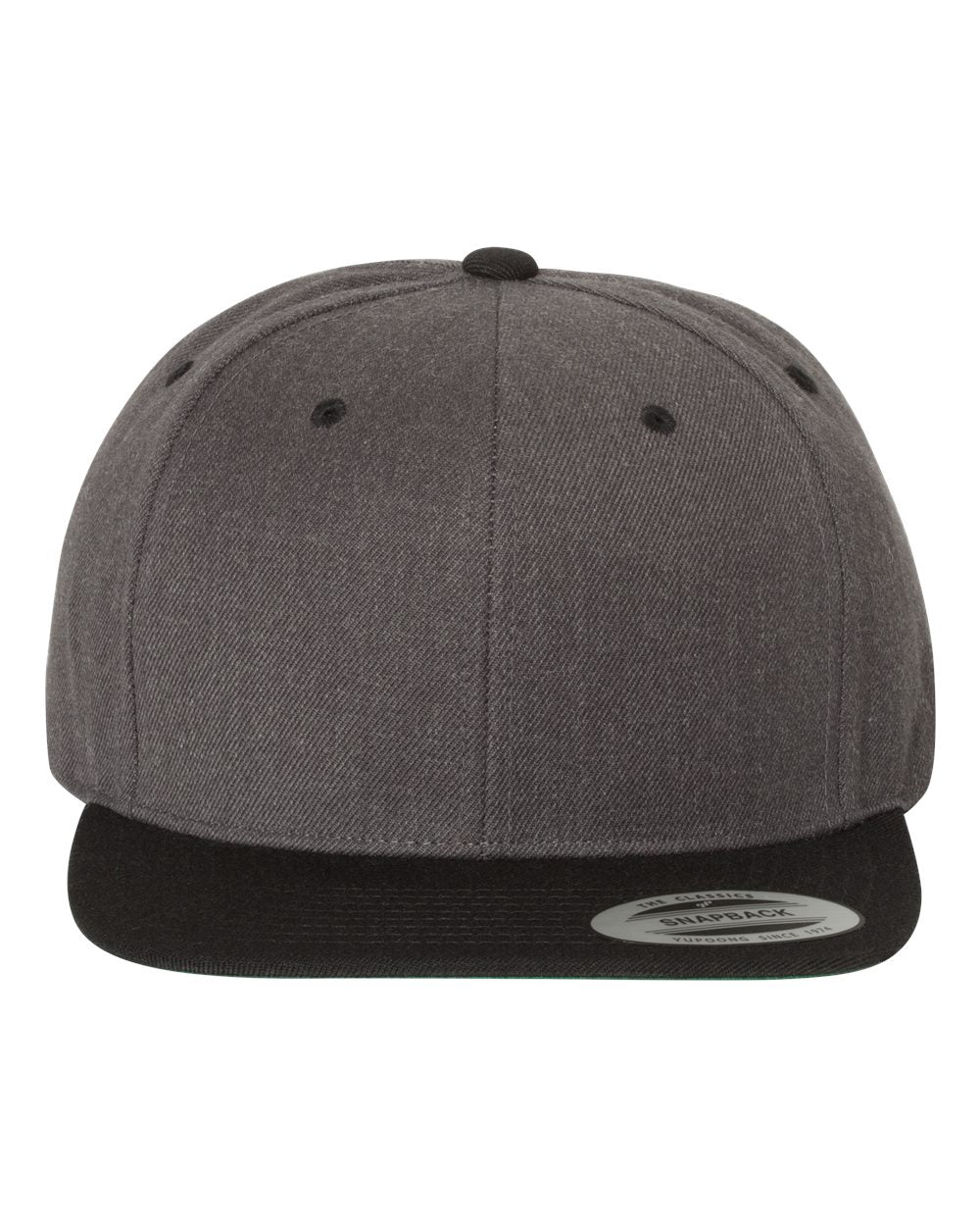 Yupoong 6089M Premium Flatbill Snapback Hat with Patch
