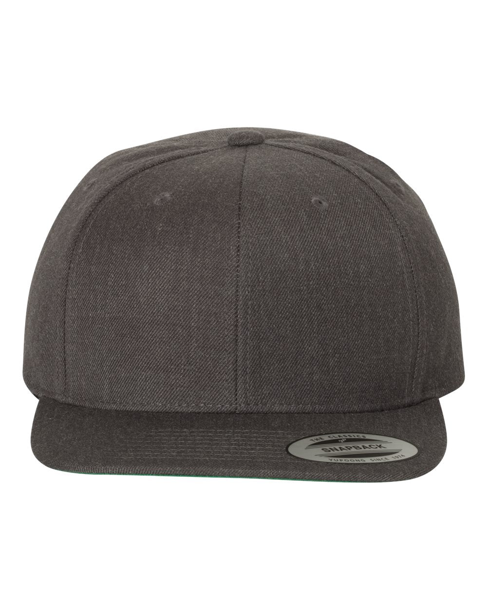 Yupoong 6089M Premium Flatbill Snapback Hat with Patch