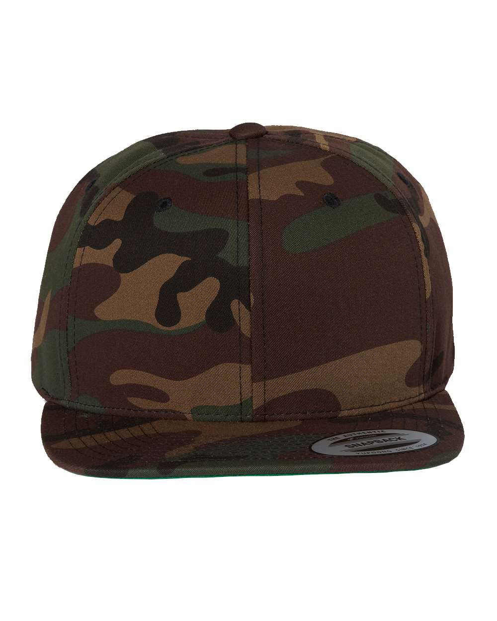 Yupoong 6089M Premium Flatbill Snapback Hat with Patch