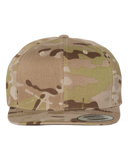 Yupoong 6089M Premium Flatbill Snapback Hat with Patch