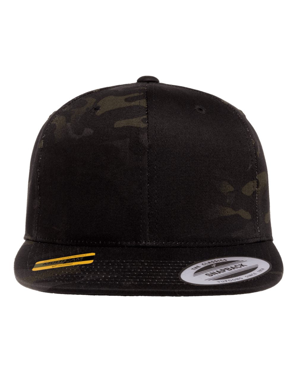 Yupoong 6089M Premium Flatbill Snapback Hat with Patch