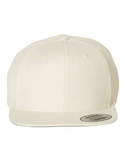 Yupoong 6089M Premium Flatbill Snapback Hat with Patch