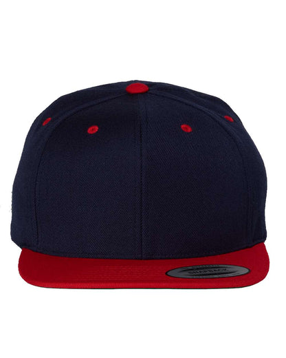 Yupoong 6089M Premium Flatbill Snapback Hat with Patch