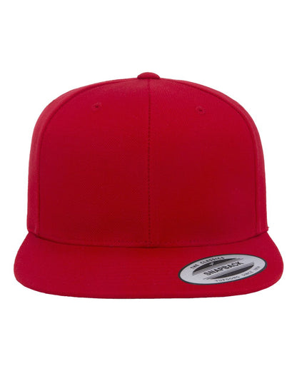 Yupoong 6089M Premium Flatbill Snapback Hat with Patch