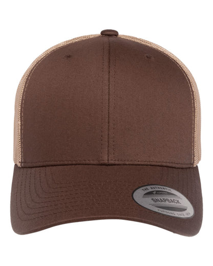 Yupoong 6606 Trucker Hat with Engraved Leather Patch