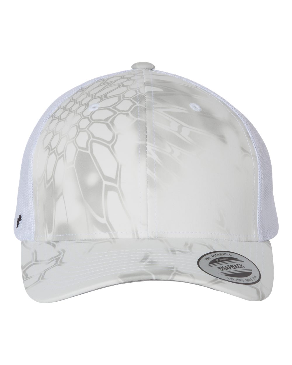 Yupoong 6606 Trucker Hat with Engraved Leather Patch