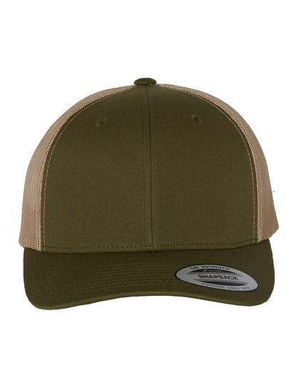 Yupoong 6606 Trucker Hat with Engraved Leather Patch