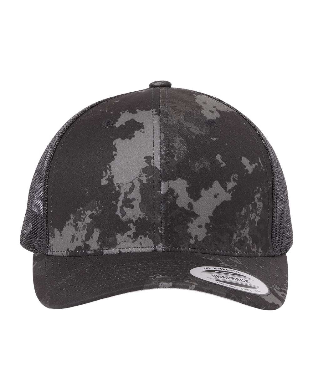 Yupoong 6606 Trucker Hat with Engraved Leather Patch