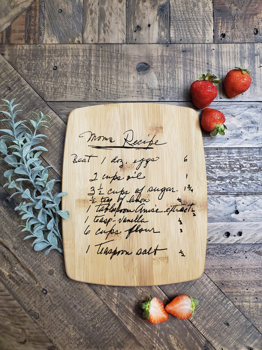 Handwritten Recipe Cutting Boards