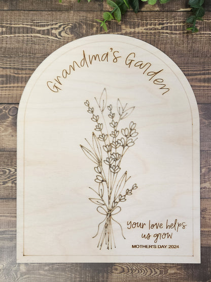 Handprint Flower Sign for Mother's Day Gift 2024