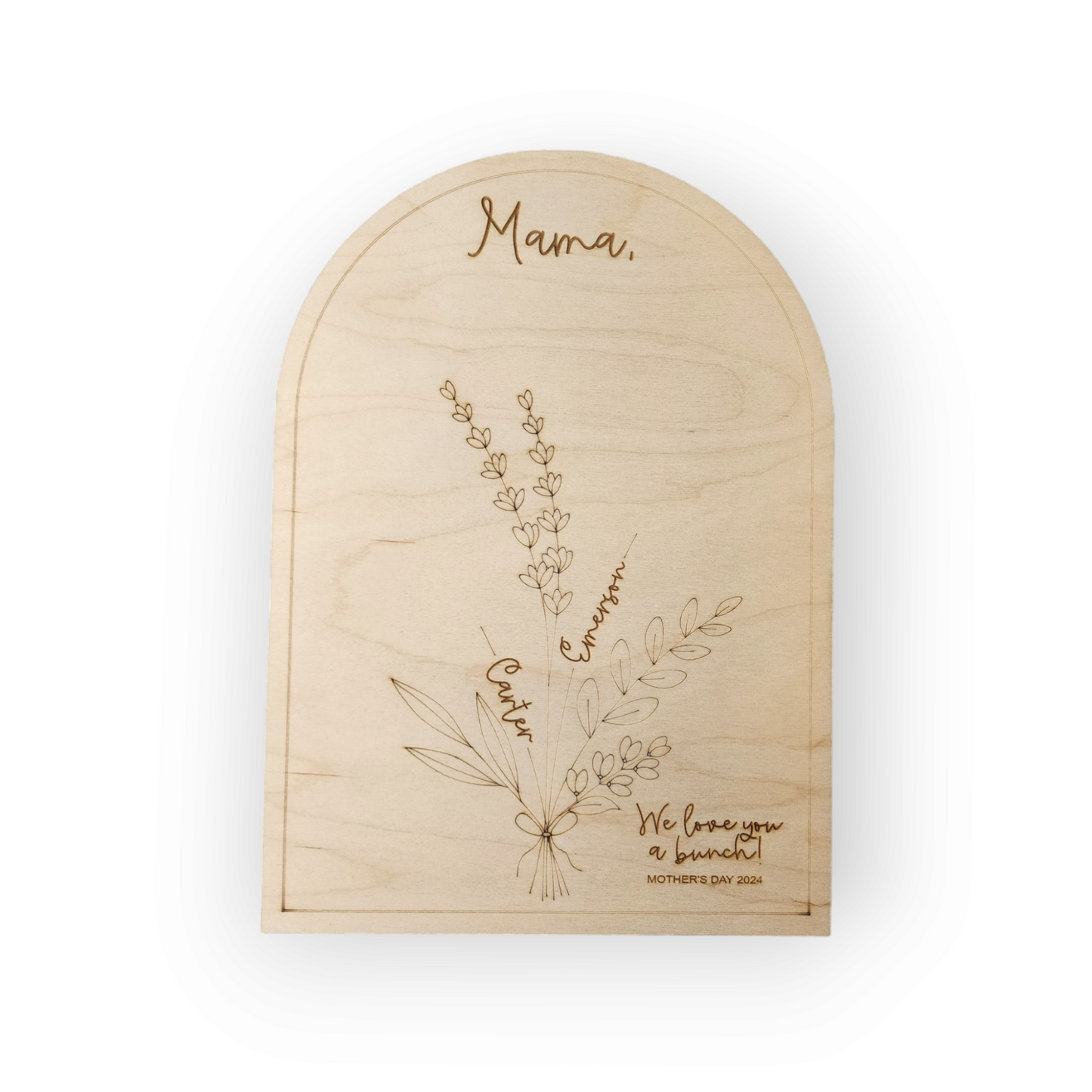 Handprint Flower Sign for Mother's Day Gift 2024