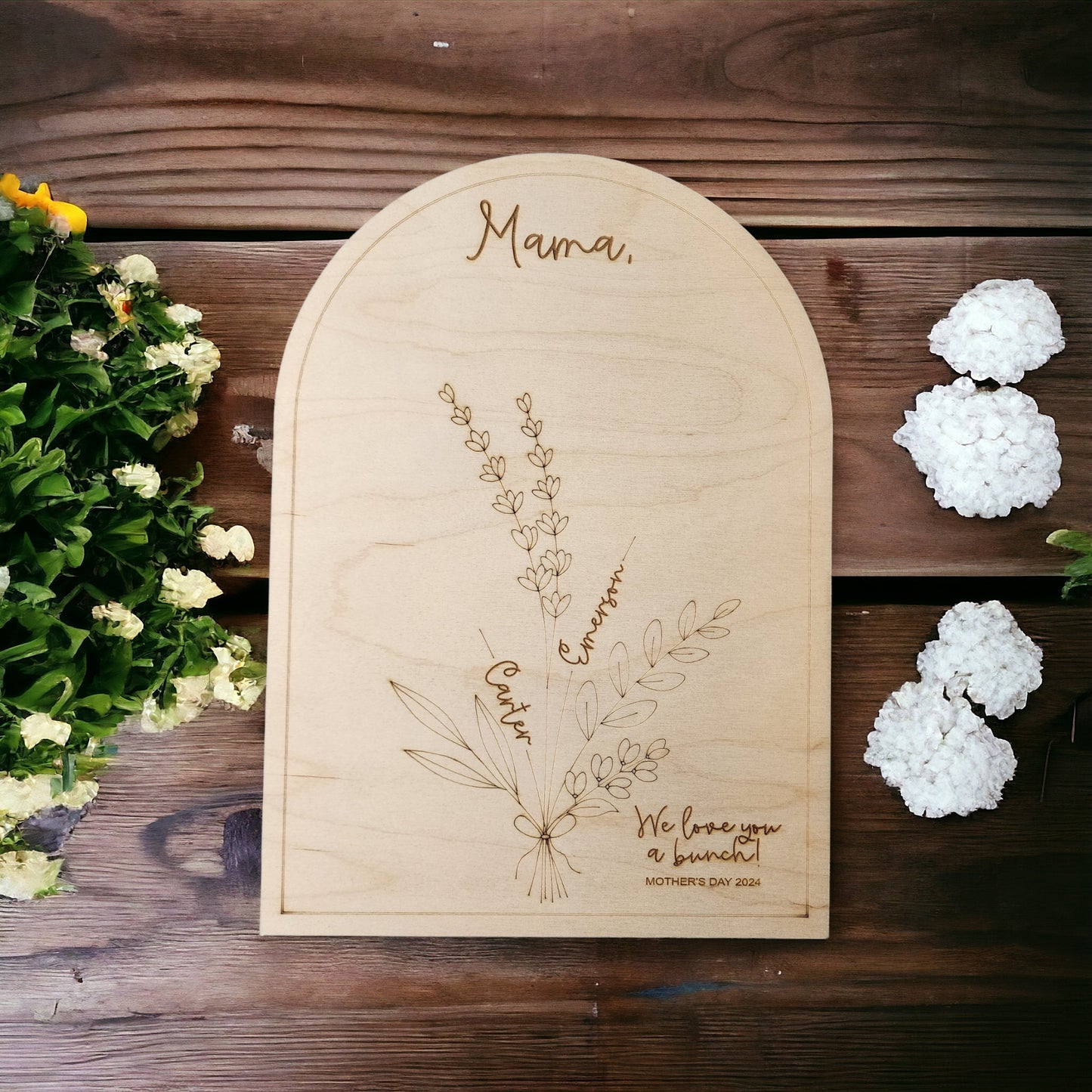 Handprint Flower Sign for Mother's Day Gift 2024